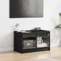 Mueble de TV con puertas de vidrio negro 68x37x42 cm de , Muebles TV - Ref: Foro24-836358, Precio: 39,42 €, Descuento: %