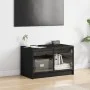 Mueble de TV con puertas de vidrio negro 68x37x42 cm de , Muebles TV - Ref: Foro24-836358, Precio: 39,08 €, Descuento: %