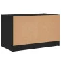 Mueble de TV con puertas de vidrio negro 68x37x42 cm de , Muebles TV - Ref: Foro24-836358, Precio: 39,08 €, Descuento: %