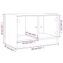 Mueble de TV con puertas de vidrio negro 68x37x42 cm de , Muebles TV - Ref: Foro24-836358, Precio: 39,08 €, Descuento: %