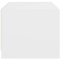 Mesa de centro con puertas de vidrio blanca 68x50x42 cm de , Mesas de centro - Ref: Foro24-836364, Precio: 45,56 €, Descuento: %
