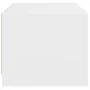 Mesa de centro con puertas de vidrio blanca 68x50x42 cm de , Mesas de centro - Ref: Foro24-836364, Precio: 45,16 €, Descuento: %