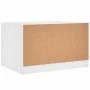 Mesa de centro con puertas de vidrio blanca 68x50x42 cm de , Mesas de centro - Ref: Foro24-836364, Precio: 45,16 €, Descuento: %