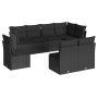 Set de sofás de jardín 8 piezas y cojines ratán sintético negro de , Conjuntos de jardín - Ref: Foro24-3217755, Precio: 502,5...
