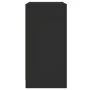 Armario auxiliar con puertas de vidrio negro 68x37x75,5 cm de , Aparadores - Ref: Foro24-836379, Precio: 76,76 €, Descuento: %