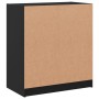 Armario auxiliar con puertas de vidrio negro 68x37x75,5 cm de , Aparadores - Ref: Foro24-836379, Precio: 77,68 €, Descuento: %