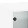 Wandmöbel mit weißen Glastüren 35x37x100 cm von , Schließfächer und Lagerschränke - Ref: Foro24-836483, Preis: 63,40 €, Rabat...