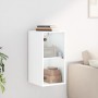 Mueble de pared con puertas de vidrio blanco 35x37x68,5 cm de , Taquillas y armarios de almacenamiento - Ref: Foro24-836476, ...