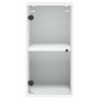 Mueble de pared con puertas de vidrio blanco 35x37x68,5 cm de , Taquillas y armarios de almacenamiento - Ref: Foro24-836476, ...