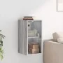 Mueble de pared puertas de vidrio gris Sonoma 35x37x68,5 cm de , Taquillas y armarios de almacenamiento - Ref: Foro24-836481,...
