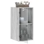 Mueble de pared puertas de vidrio gris Sonoma 35x37x68,5 cm de , Taquillas y armarios de almacenamiento - Ref: Foro24-836481,...