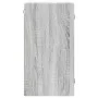 Mueble de pared puertas de vidrio gris Sonoma 35x37x68,5 cm de , Taquillas y armarios de almacenamiento - Ref: Foro24-836481,...