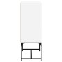 Armario auxiliar con puertas de vidrio blanco 69x37x100 cm de , Aparadores - Ref: Foro24-836546, Precio: 74,98 €, Descuento: %