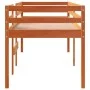 Cama alta madera maciza de pino marrón cera 75x190 cm de , Camas y somieres - Ref: Foro24-844484, Precio: 125,96 €, Descuento: %
