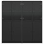 Estantería con puertas madera de ingeniería negro 136x37x142 cm de , Librerías y estanterías - Ref: Foro24-3206525, Precio: 2...