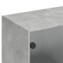Estantería con puertas madera de ingeniería gris 136x37x142 cm de , Librerías y estanterías - Ref: Foro24-3206527, Precio: 29...