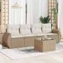 Juego de sofás jardín con cojines 5 pzas ratán sintético beige de , Conjuntos de jardín - Ref: Foro24-3221087, Precio: 351,26...
