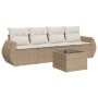 Juego de sofás jardín con cojines 5 pzas ratán sintético beige de , Conjuntos de jardín - Ref: Foro24-3221087, Precio: 351,26...