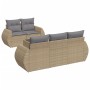 Juego de sofás jardín con cojines 6 pzas ratán sintético beige de , Conjuntos de jardín - Ref: Foro24-3221098, Precio: 421,26...