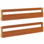 Estantes zapatos pared 2 uds madera pino marrón 110x8,5x23,5 cm de , Estantes y estanterías - Ref: Foro24-844490, Precio: 57,...