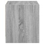 Mesita de noche con puerta de vidrio gris Sonoma 35x37x42 cm de , Mesitas de noche - Ref: Foro24-836353, Precio: 34,51 €, Des...