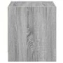Mesita de noche con puerta de vidrio gris Sonoma 35x37x42 cm de , Mesitas de noche - Ref: Foro24-836353, Precio: 34,28 €, Des...