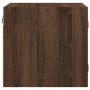 Mesita de noche con puerta de vidrio roble marrón 35x37x35 cm de , Mesitas de noche - Ref: Foro24-836474, Precio: 34,33 €, De...