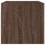 Mueble pared puertas vidrio 2 uds roble marrón 68,5x37x35 cm de , Taquillas y armarios de almacenamiento - Ref: Foro24-836510...