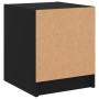 Mesita de noche con puerta de vidrio negro 35x37x42 cm de , Mesitas de noche - Ref: Foro24-836345, Precio: 33,57 €, Descuento: %