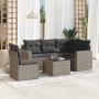 Set de muebles de jardín 6 pzas y cojines ratán sintético gris de , Conjuntos de jardín - Ref: Foro24-3218970, Precio: 360,59...