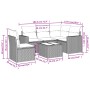 Set de muebles de jardín 6 pzas y cojines ratán sintético gris de , Conjuntos de jardín - Ref: Foro24-3218970, Precio: 360,59...
