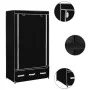 Armario de tela negro 87x49x159 cm de vidaXL, Armarios roperos - Ref: Foro24-282457, Precio: 45,11 €, Descuento: %
