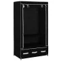 Armario de tela negro 87x49x159 cm de vidaXL, Armarios roperos - Ref: Foro24-282457, Precio: 45,11 €, Descuento: %