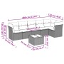 Set sofás de jardín 7 piezas y cojines ratán sintético beige de , Conjuntos de jardín - Ref: Foro24-3217668, Precio: 449,13 €...
