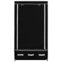 Armario de tela negro 87x49x159 cm de vidaXL, Armarios roperos - Ref: Foro24-282457, Precio: 45,96 €, Descuento: %
