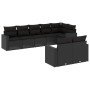 Set de sofás de jardín 8 piezas y cojines ratán sintético negro de , Sofás modulares de exterior - Ref: Foro24-3251552, Preci...