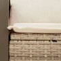 Sofá de jardín con cojines de 2 plazas ratán sintético beige de , Sofás de exterior - Ref: Foro24-366068, Precio: 143,75 €, D...