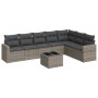 Set de sofás de jardín 8 pzas y cojines ratán sintético gris de , Conjuntos de jardín - Ref: Foro24-3219050, Precio: 471,46 €...