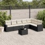 Set de sofás de jardín 8 piezas y cojines ratán sintético negro de , Conjuntos de jardín - Ref: Foro24-3219046, Precio: 441,3...