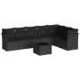 Set de sofás de jardín 8 piezas y cojines ratán sintético negro de , Conjuntos de jardín - Ref: Foro24-3217745, Precio: 498,0...