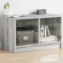 Mueble de TV con puertas de vidrio gris Sonoma 68x37x42 cm de , Muebles TV - Ref: Foro24-836362, Precio: 38,93 €, Descuento: %