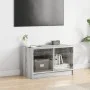 Mueble de TV con puertas de vidrio gris Sonoma 68x37x42 cm de , Muebles TV - Ref: Foro24-836362, Precio: 38,93 €, Descuento: %