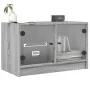Mueble de TV con puertas de vidrio gris Sonoma 68x37x42 cm de , Muebles TV - Ref: Foro24-836362, Precio: 38,93 €, Descuento: %