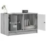Mueble de TV con puertas de vidrio gris Sonoma 68x37x42 cm de , Muebles TV - Ref: Foro24-836362, Precio: 38,93 €, Descuento: %