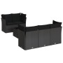 Set de sofás de jardín 6 piezas y cojines ratán sintético negro de , Conjuntos de jardín - Ref: Foro24-3249084, Precio: 428,3...