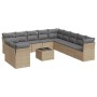 Set de sofás de jardín 12 pzas y cojines ratán sintético marrón de , Conjuntos de jardín - Ref: Foro24-3249728, Precio: 836,2...