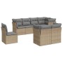 Juego de sofás de jardín con cojines beige 8 pzas ratán PE de , Conjuntos de jardín - Ref: Foro24-3249768, Precio: 539,16 €, ...