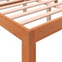 Estructura cama con cabecero madera pino marrón cera 140x200 cm de , Camas y somieres - Ref: Foro24-844274, Precio: 102,33 €,...