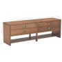 Mueble para TV con 4 cajones madera maciza acacia 120x30x40 cm de vidaXL, Muebles TV - Ref: Foro24-247621, Precio: 116,72 €, ...