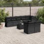 Set de sofás de jardín 8 piezas y cojines ratán sintético negro de , Conjuntos de jardín - Ref: Foro24-3249754, Precio: 606,4...